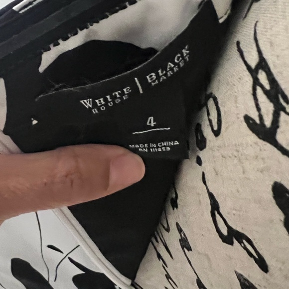 White House black market strapless dress Sz 4 - Picture 3 of 5